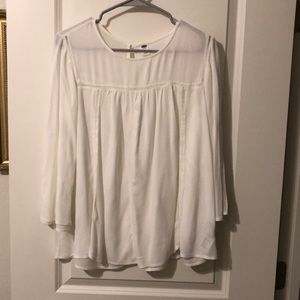 Old Navy White Ladies Top, size Large